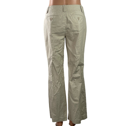 Banana Republic Women's Beige Casual Straight Chino Khaki Trouser Pants Size 4P