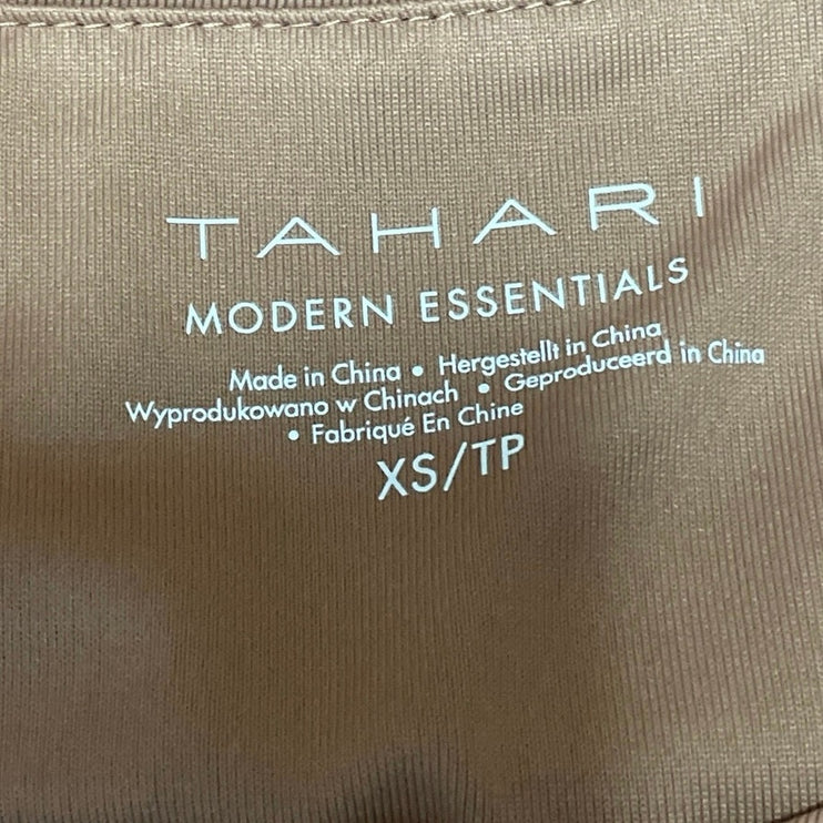 Tahari Modern Essentials Women's Brown Sleeveless Stretch Basic Tank Top Size XS