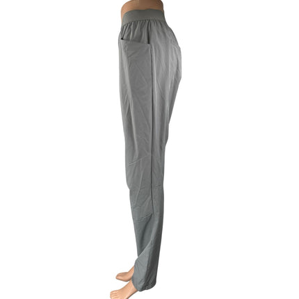 Patagonia Women's Gray Elastic Waist Straight Tapered Windbreaker Sweatpants 10