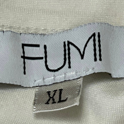 FUMI Women's Cream Mock Neck Sleeveless Bustier Thong Bodysuit Top Size XL