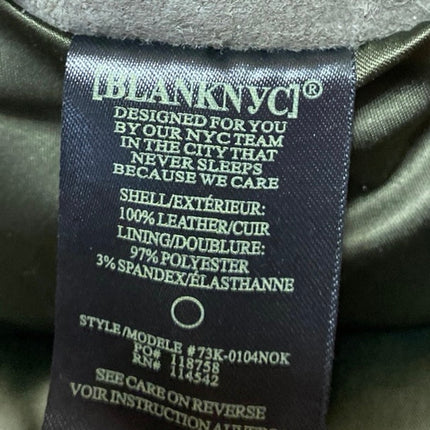 NEW Blank NYC Olive Green Faux Suede Zipper High Waisted Mini A-Line Skirt Sz 31