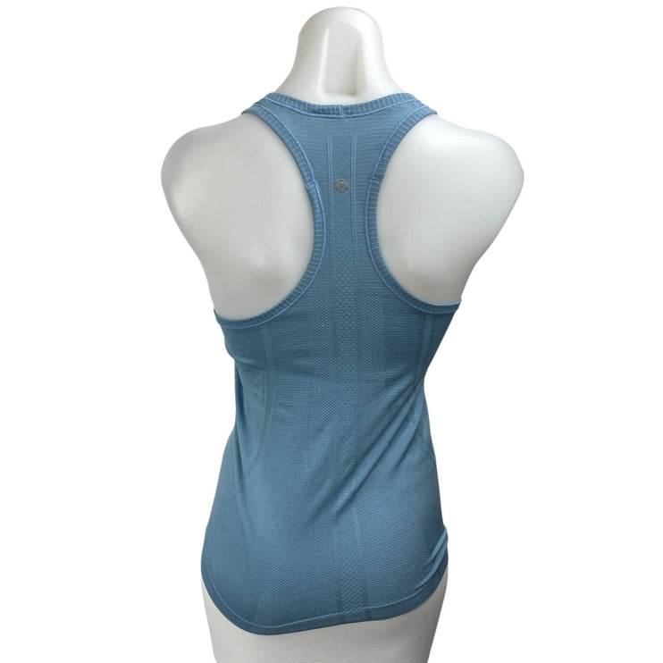 Lululemon Swiftly Tech Blue Sleeveless Knit Racerback Athletic Tank Top Size 4