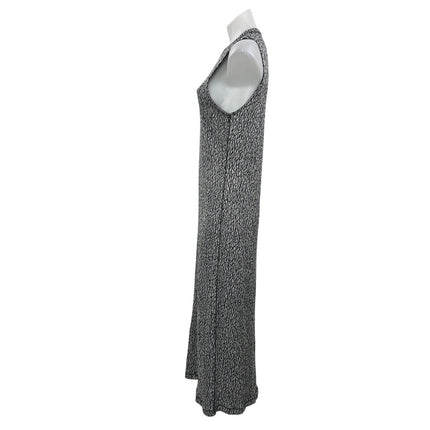 Rag & Bone Women's Black Sleeveless Crew Neck Tank Knit Midi Dress Size L