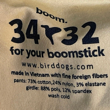Birddogs Boom For Your Boomstick Men's Gray Slim Tapered Chino Khaki Pants 34x32