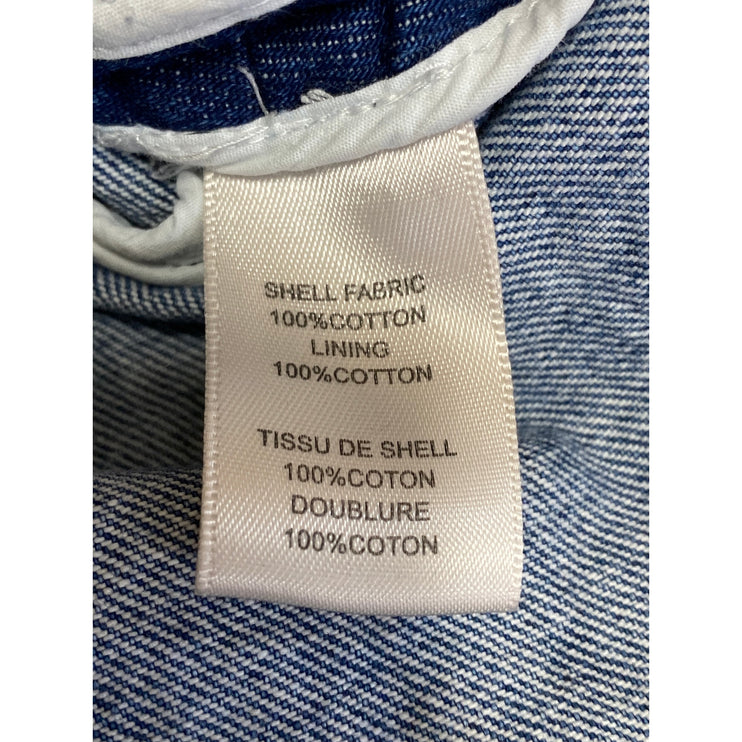 Rebecca Taylor Women's Blue Long Sleeve Full Zip Moto Biker Denim Jean Jacket S