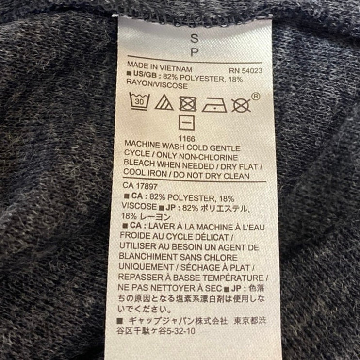 NEW Banana Republic Men's Gray Long Sleeve Casual Henley T Shirt Tee Top Size S