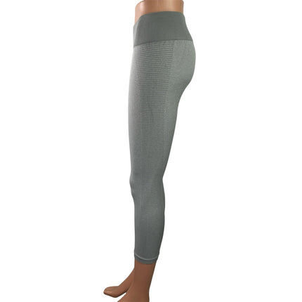 New Balance Gray High Waisted Activewear Athletic Cropped Leggings Pants Size S