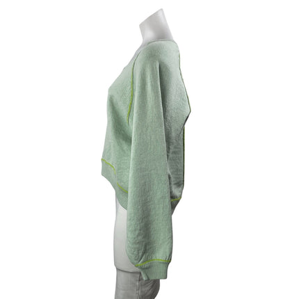 Free People We The Free Midnight Green Long Sleeve Sweater Sweatshirt Top Sz XS