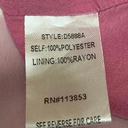 Sugar + Lips Pink Floral Sleeveless Cowl Neck Cami Camisole Midi Tank Dress Sz M