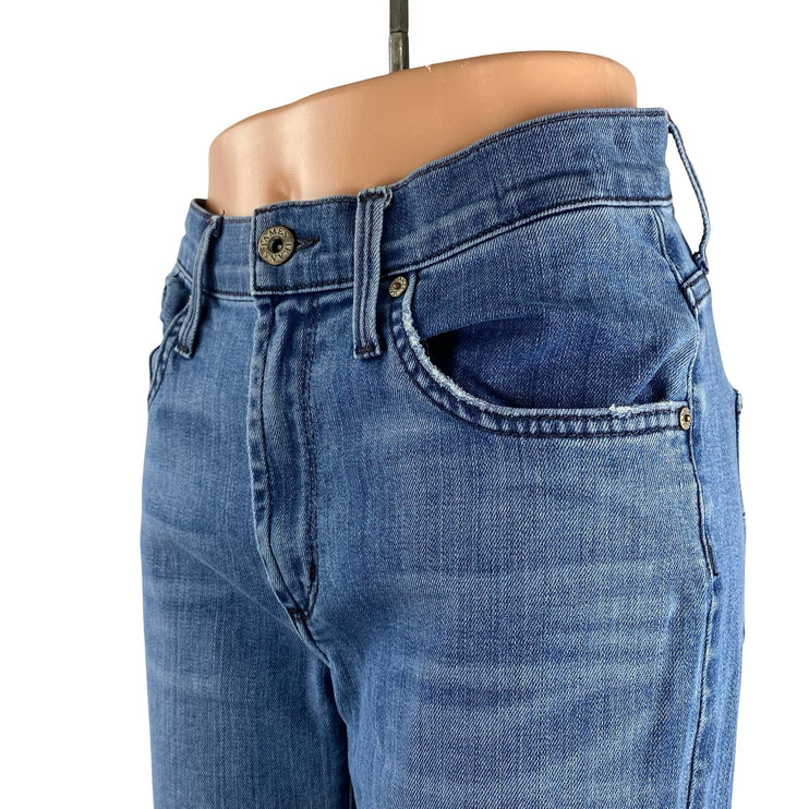 James Jeans Shayebel Flat Women's Blue High Ride Flared Bootcut Denim Jeans 28