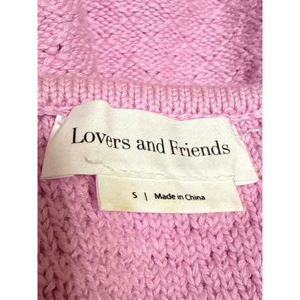 Lovers and Friends Francesca Pink Knit Racerback Cutout Mini Bodycon Dress Sz S