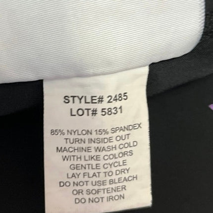 Terez Women's Black Rainbow Stars Foil Capri Athletic Leggings Pants Size XS