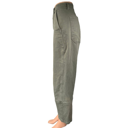 Everlane Women's Gray High Waisted Cropped Casual Wide Leg Denim Jeans Size 12
