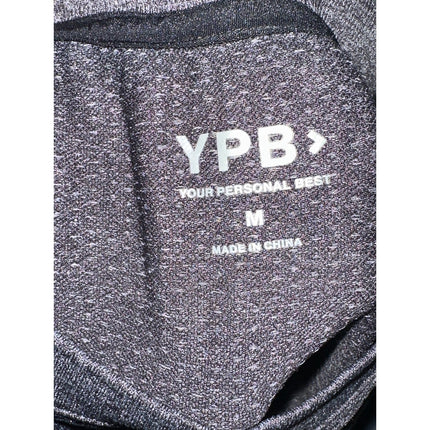 YPB Your Personal Best Gray Long Sleeve Activewear Sportswear Shirt Top Size M