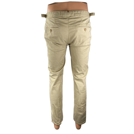 Orlebar Brown Men's Beige Khaki Tan Slim Straight Chino Trousers Pants Size 30