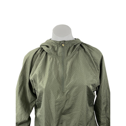 Old Navy Active Women's Green Hoodie Hooded Half Zip Athletic Track Jacket Sz S