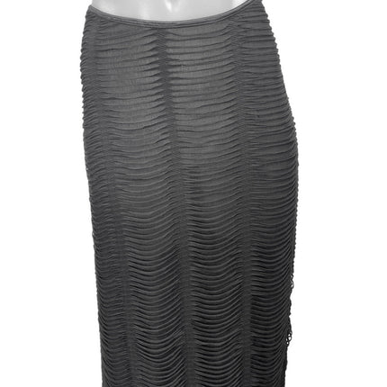 PrettyLittleThing Black Ruched Sleeveless Cut Out Cami Camisole Maxi Dress Sz 12