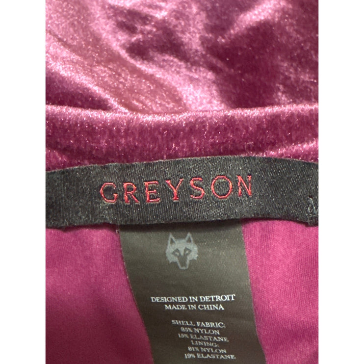 Greyson Elara Velvet Velour Tank Top Leggings Yoga Gym Athletic Activewear Set M