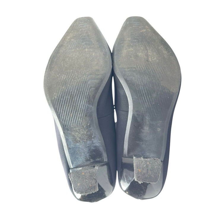 Vagabond Lissie Women's Black Suede Leather Pointed Toe Heeled Sock Boots Sz 5.5