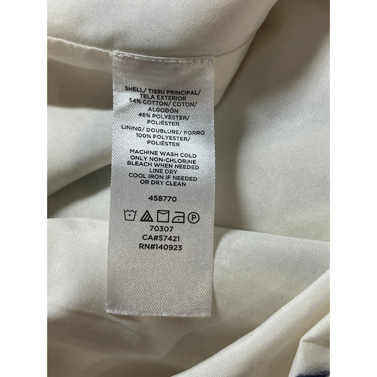 LOFT Ann Taylor Women's Multicolor Striped Tweed Raw Hem Pencil Mini Skirt Sz 6