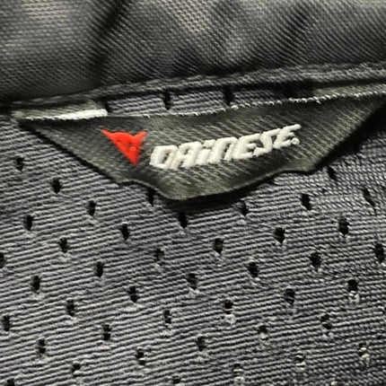 Dainese Men's Black Full Zip High Neck Biker Motorcycle Riding Jacket Size 42/L