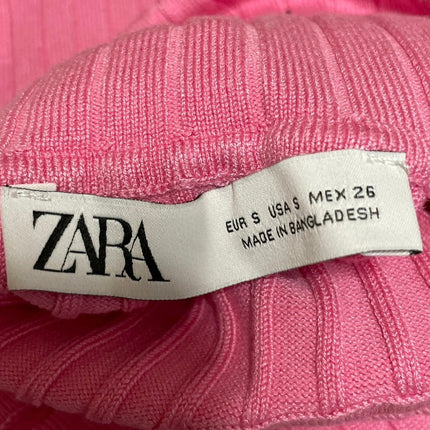 Bundle of 3 Mango Zara Skims Blue Pink Gray Knit Cropped T Shirt Tee Top Size S