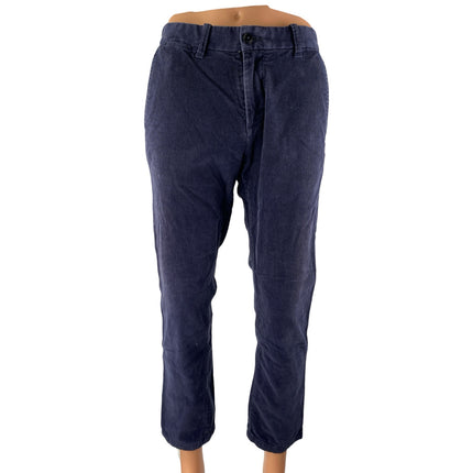 Tommy Hilfiger Men's Blue Corduroy Slim Fit Straight Skinny Trouser Pants Sz 30