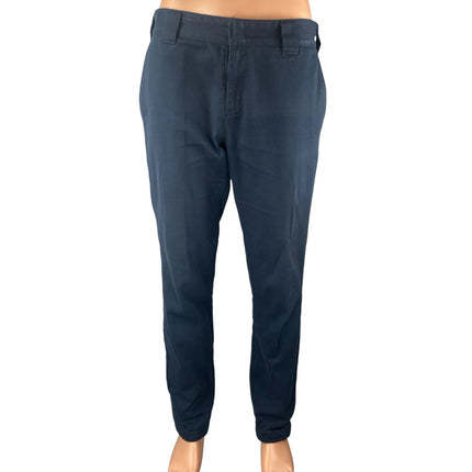 Dickies Men's Blue Mid Rise Slim Straight Skinny Chino Khaki Trousers Pants 32