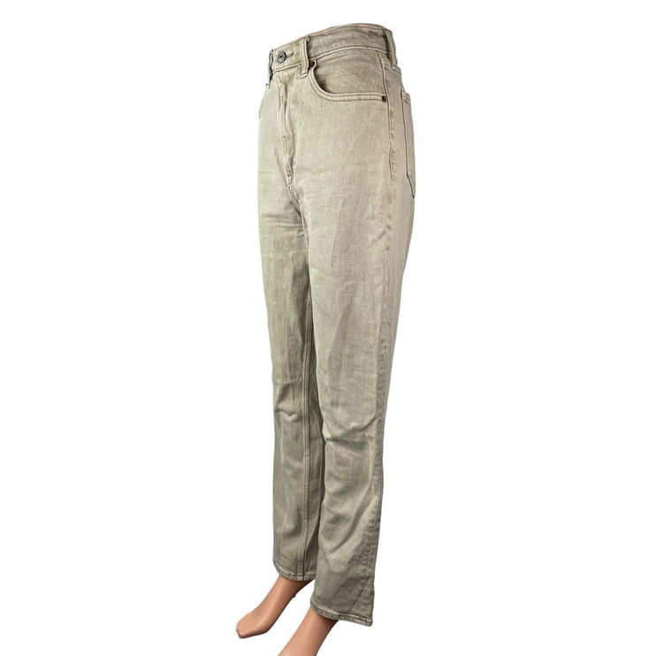 Abercrombie & Fitch Women's Khaki Ultra High Rise Straight Denim Jeans Pants 2
