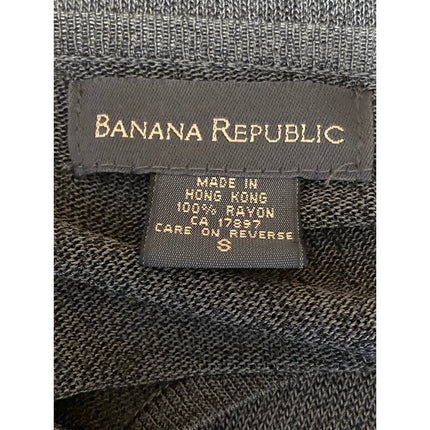 Banana Republic Gray Round Neck Long Sleeve Button Down Cardigan Sweater Top S