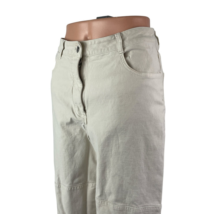 Aritzia Wilfred Free Women's Beige High Rise Wide Leg Baggy Trousers Pants Sz 6