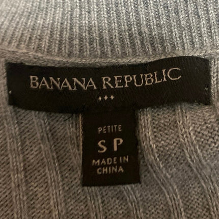 Banana Republic Gray Sleeveless Ribbed Knit Midi Tank Sweater Dress Size S