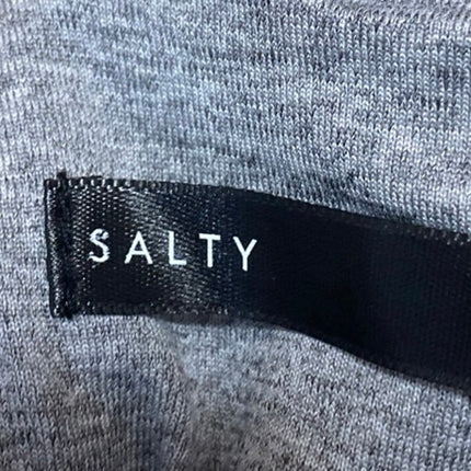 Salty Gray Sleeveless Cami Camisole Tie Strap Corset Bandeau Crop Tank Top Sz M