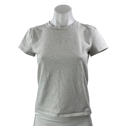 Aritzia TNA Womens Gray Heather Basic Casual Short Sleeve T Shirt Tee Top Size M