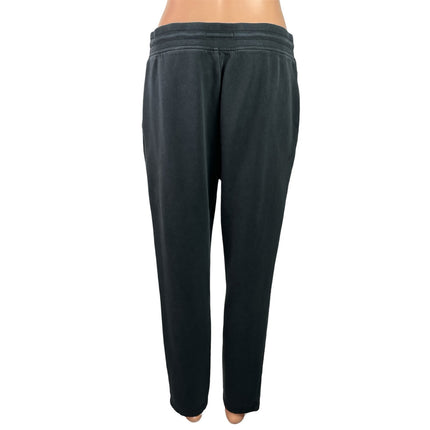 Tommy Hilfiger Black Elastic High Waist Tapered Straight Trousers Pants Size M
