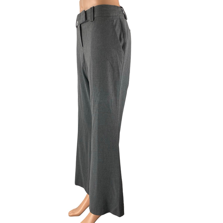 Ann Taylor LOFT Women's Gray High Rise Flared Bootcut Trousers Pants Size 10