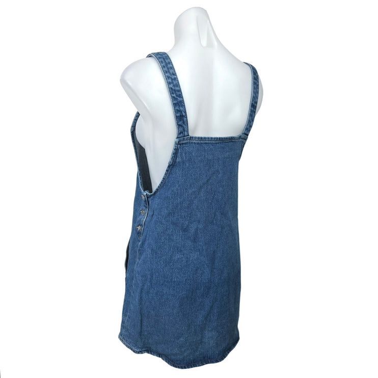 & Other Stories Blue Dungaree Overall Jumper Denim Jean Sleeveless Dress Size 6