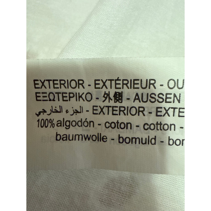 Zara Women's White Short Puff Sleeve Eyelet Embroidered Fit & Flare Mini Dress M