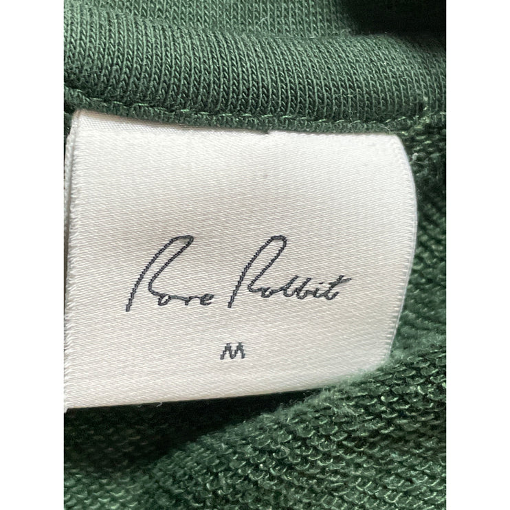 Rare Rabbit Chara Mens Green Crew Neck Long Sleeve Slim Sweatshirt Sweater Top M