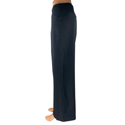 Old Navy Women's Black High Waisted Palazzo Wide Leg Trousers Pants Size L