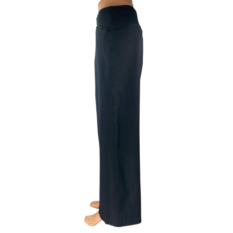 Old Navy Women's Black High Waisted Palazzo Wide Leg Trousers Pants Size L