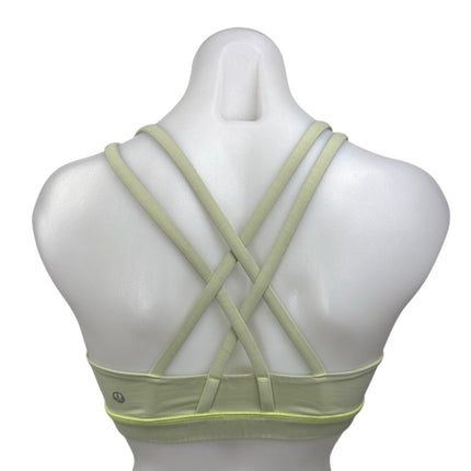 Lululemon Energy Women's Green Sleeveless Strappy Workout Sports Bra Tank Top 6
