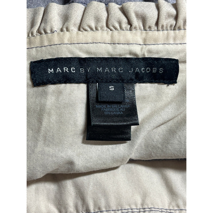 Marc by Marc Jacobs Women's Gray Ombre Ruffle Tiered Tank Cami Blouse Top Size S