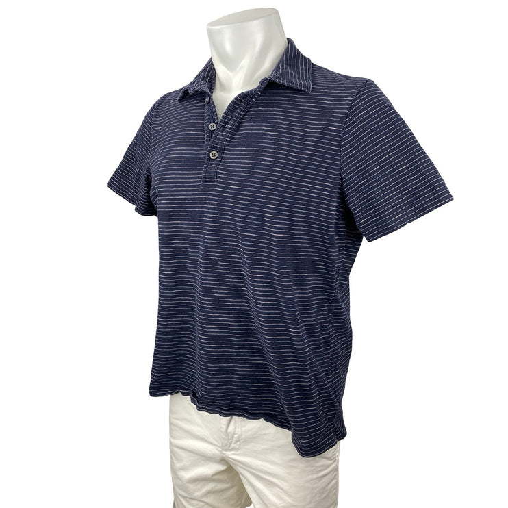 Banana Republic Relwen Jersey Men's Stripe Short Sleeve Classic Polo Shirt Top M