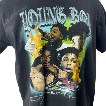 Never Broke Again Men's Black NBA YoungBoy Graphic Music T Shirt Tee Top Size XL