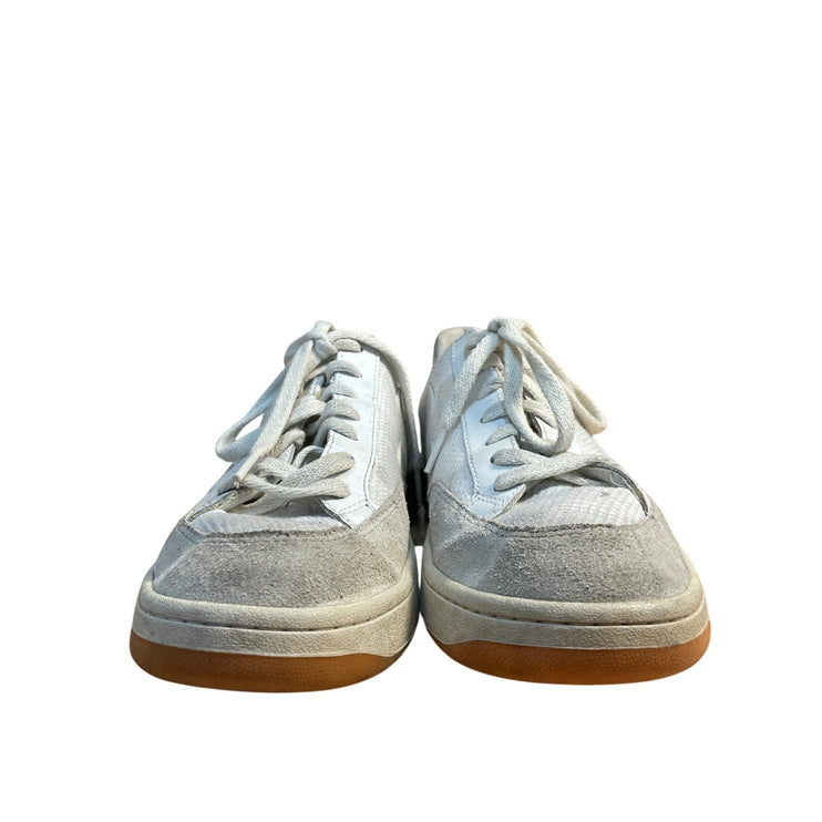 Veja V-12 Women's White Gray Suede Leather Lace Up Low Top Sneakers Shoes 9