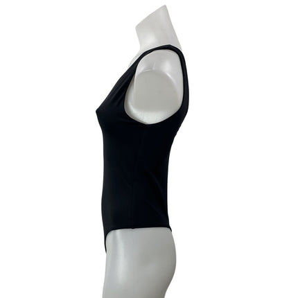 Aritzia Babaton Contour Women's Black Sleeveless Plunging V-neck Bodysuit Top S