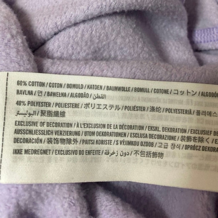 Abercrombie & Fitch Purple Lilac Spell Out Logo Tapered Jogger Sweat Pants Sz S