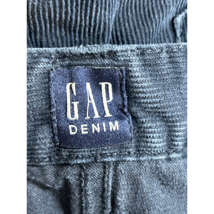 Gap Men's Navy Blue Corduroy Slim Fit Mid Rise Trousers Denim Jeans Size 32x30