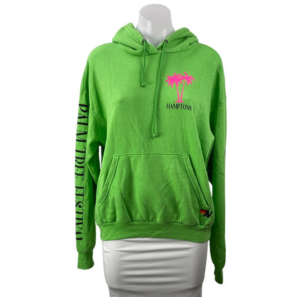 Aviator Nation Green Long Sleeves Palm Tree Hamptons 2023 Hoodie Sweatshirt XS